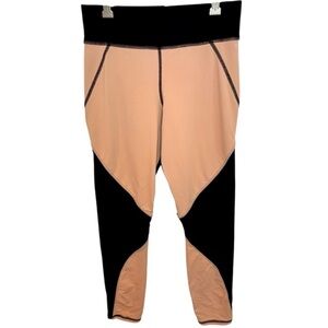 MICHI Black and Tan Leggings, Size M